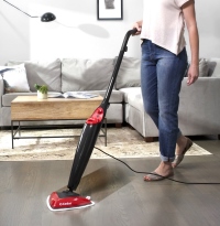 Cleaning Floor With A Steam Mop