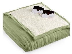 Biddeford 2063-9052140-633 MicroPlush Sherpa Electric Heated Blanket